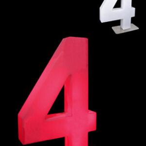 Lit Up Number 4 hire
