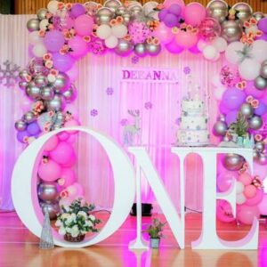 White mesh wall hire