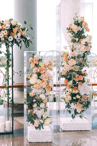 Clear Acrylic Plinth set of 2 Hire